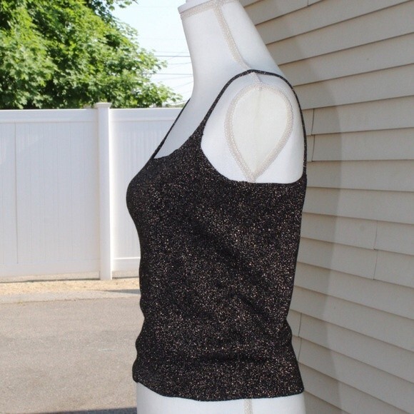 Atmosphere Black Gold Sparkle Tank Top - Picture 4 of 6